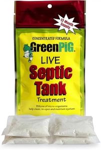 GreenPig Solutions 52 Concentrated Formula Live Septic Tank Treatment, 1 Year Supply