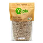 Yupik Organic Sunflower Seeds, No Shell, 1 kg, Non-GMO, Vegan, Gluten-Free, Kosher, Raw Seeds, Salt-Free, Oil-Free, Source of Fiber & Iron, Healthy Snack, Ideal for Baking & Topping