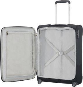 Samsonite Base Boost Cabin Suitcase 55x40x20cm – 2-Wheel Soft Luggage, TSA Lock, Black