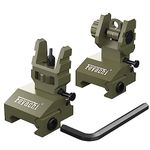 Feyachi Front and Rear Backup Iron Sights, Best Flip Up Iron Sights, Backup Sight Set (Tool Free Adjustment)