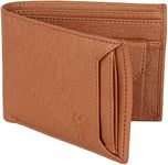 SAMTROH Men's Faux Leather Wallet , Tan