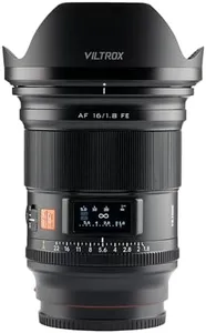 VILTROX AF 16mm f/1.8 FE Full Frame Lens for Sony E, Autofocus Lens with Built-in LCD Screen, Large Aperture for Sony E-Mount a7