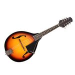 QISUO 8-String Basswood Sunburst Mandolin Musical Instrument with Rosewood Adjustable Bridge