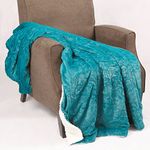 Home Soft Things Batik Throw, 50" x 60", Baltic Blue