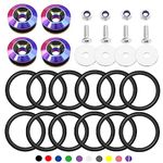 Taiss Bumper Quick Release (Color), Front And Rear Bumper Tight Plate Fixing Kits, Supporting Reinforcing Washers And Screws, Compatible With GM Bumper Engine Hatch Kit.