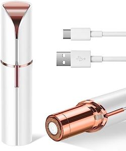 Facial Hair Removal for Women Painless Hair Remover, Waterproof Shaver Razor Hair Remover with LED Light for Face Bikini Peach Fuzz Upper Mustache Lip Chin