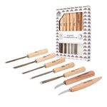 Stubai 510201 Wood Carving Set, Gold/Beige, 7-Piece