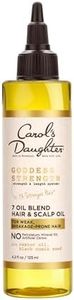 Carol's Daughter Goddess Strength 7 Oil Blend Scalp and Hair Oil for Wavy, Coily and Curly Hair, Hair Treatment with Castor Oil for Weak Hair, 4.2 Fl Oz