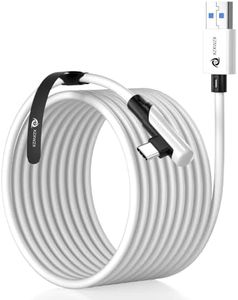 XZXWZX Link Cable 16 FT/5M Compatible with Oculus/Meta Quest 3,Quest 2/1/PICO 4 Accessories and PC/Steam VR, Charging Cord USB 3.1 to USB C Cable for VR Headset and Gaming PC