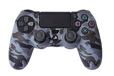 New World Special Design Army Color Soft Silicone Case cover Gel Skin Protective for PS4 Playstation4 Wireless Controller,2 Thumb Grips