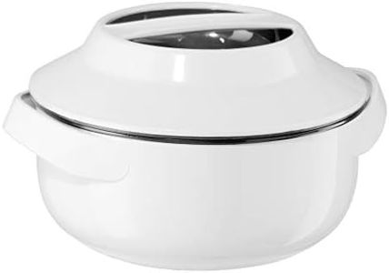 Oggi Microwavable Insulated Serving Bowl - 2.3 Quart, 2.6, White