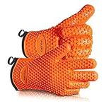 Silicone Gloves Oven Mitts Heat Res