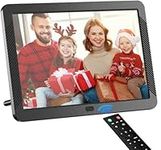 Digital Photo Frame 8 inch FHD, Fambrow Digital Picture Frame 1920x1080 Full IPS Display with Photo/Music/Video Player/Calendar/Alarm, Brightness Adjustable Electronic Photo Frame with Remote Control