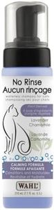 Wahl Canada No Rinse Shampoo for Cats, Calming Formula Shampoo in Lavender Chamomile, Freshens and Conditions the Coat, Waterless Shampoo, Foam Dispenser, 210ml, model 58300