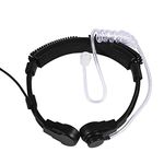 Professional Throat Headset, Talkie Acoutic Tube Earpiece PTT for Baofeng UV5R 2-Way Radio Talkie for Kenwood/Wouxun/Linton/Puxing