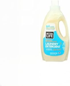 BETTER LIFE Laundry Detergent - Concentrated Liquid Laundry Soap for Automatic Washing Machine - Gentle Unscented Laundry Supplies for Sensitive Skin - 64oz