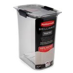 Rubbermaid Brilliance Airtight Food Storage Container | Pantry Storage Container for Flour, Sugar, and Rice | 3.7 L (16 Cup)