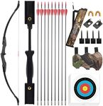 LWANO Recurve Bow for Adults - Archery Takedown Bow and Arrow Set for Adult/Youth/Teens Beginners Target Practicing, Left & Right Handed, 20/30/40lbs (20lbs)