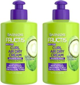 Garnier Hair Care Fructis Curl Nourish Butter Cream Leave-In Conditioner, 10.2 Ounce (Pack of 2)