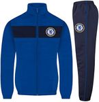 Chelsea FC Official Football Gift Boys Tracksuit Set Royal 12-13 Years XLB