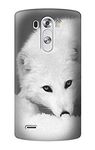 R2569 White Arctic Fox Case Cover for LG G3