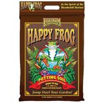 FoxFarm FX14054 Happy Frog Nutrient Rich and pH Adjusted Rapid Growth Garden Potting Soil Mix is Ready to Use, 12 quart