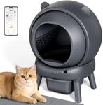 vivirata Self Cleaning Litter Box, Dual Safety Sensors, App Control, Gray
