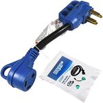 HQRP 50 Amp to 30 Amp RV Adapter Co