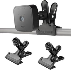 iTODOS 2 Pack Clip Clamp Mount for Blink Outdoor 4 (4th Gen)/(3rd Gen)/XT/XT2/Mini, Metal Holder, Camera Mount Attach Wherever You Like Without Tools