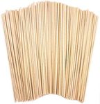 100 Wooden Sticks Round Dowels Natural 148mm X 2mm - Wood Dowel Rods - Craft Supplies - Cake Pop Sticks - Styrofoam - Wooden Sticks for Craft - Model Projects Making Building Models