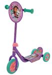 Gabby's Dollhouse 3-Wheel Scooter for Kids Deluxe Edition Officially Licensed with Exciting Decals Sturdy Steel Frame Puncture-Proof Tires, Adjustable Handlebar Height - 3+ Years