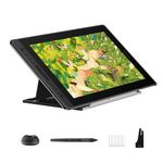 HUION Kamvas Pro 16 V2 Drawing Tablet with Screen, 15.6 inch Graphic Tablet PenTech 4.0 16384 Pen Pressure, 99% sRGB Coverage, Smart Touch Bar & 6 Keys Art Tablet Work with Windows, Mac and Linux