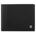 Victorinox Altius Alox, Bi-Fold Leather Wallet with RFID Protection for Men, Black (611570)