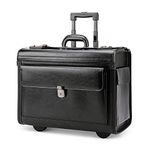 NEXTECH NT0803 Leather Wheeled Catalogue Case , Black