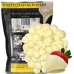 White Melting Chocolate Candy Melts | White Chocolate Melts 5 Lbs| Melting Chocolate Wafers Chips in Healthy Resealable Packaging Perfect for Baking Dipping Chocolate Fountain Fondue Coating Wafer