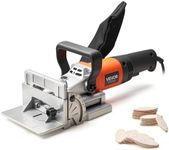 VEVOR Biscuit Plate Joiner, 5.9A, Plate Joiner Tool Kit with 11,600 RPM 760W Motor, 45-Degree Locating Notch, Carbide Tipped Blade, Wood Biscuits, Dust Bag, Adjustable Angle & Depth, for Woodworking