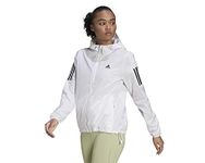 ADIDAS Polyester Blend Women's Otr Windbreaker Standard Length Jackets (Hb9369-S, White, Small)