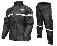 Nelson Rigg Stormrider Motorcycle Rain Suit (Black/Black,XXX-Large),1 Pack