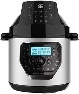Cecotec Pentola programmabile con testa friggitrice ad aria e bilancia GM H Deluxe Fry. Robot da cucina multifunzione, 6 litri, coperchio avanzato, programmabile 24h, temperatura regolabile, 02036