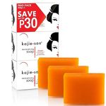 Kojie San Skin Brightening Soap - Original Kojic Acid Soap for Face & Body - Cosmetic Soap for Beautifully Fresh Skin (3 X 100g Bars)