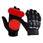 Red Longboard Slide Gloves with Sliders for skateboarding and Longboarding