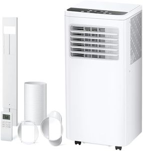 Havato 8,000 BTU Portable Air Conditioner with Cooling Fan Dehumidifier, Cools Room up to 350 sq ft, 2 Speeds, 24H Timer, Remote Control, LED Display, 3-IN-1 Portable AC Unit with Window Kit, White