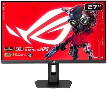 ASUS ROG Strix XG27ACMES Gaming Monitor – 27-inch 2560x1440, 255Hz OC (Above 144Hz), 0.3ms (min.), Fast IPS, Extreme Low Motion Blur Sync, USB Type-C, G-Sync Compatible, HDR, Gaming AI