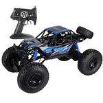 Kiditos R/C MZ Monster Truck (Big Size 1/10 Scale) 2.4G 4WD Racing Car High-Speed Big-Foot Off-Road Waterproof Rock Crawler, Blue