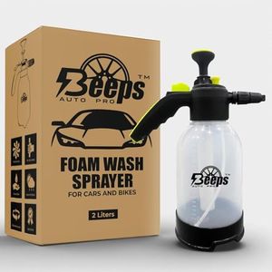 Beeps Auto Pro Foam Sprayer for Car Washing – Car Shampoo Foam Sprayer 2L Manual Fome Cannon Bottle for Thick SnowFoam Professional Bike/Car Foam Wash Spray for Auto Detailing