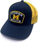 Michigan University Two-Tone Hat Adjustable Mesh Trucker Classic Team Logo Cap (Multicolor)