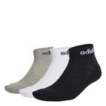 adidas IC1304 C LIN ANKLE 3P Socks Unisex medium grey heather/white/black XL