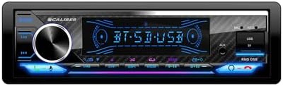 Caliber Autoradio Bluetooth 1DIN, Tuner FM, 4x100W, USB/Micro SD, Charge 2.1A, Aux-in, Mains Libres, Micro Externe, Sortie RCA, Profondeur 110mm, MP3/WMA/APE/FLAC