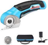 Wild Edge Cordless Electric Scissors, Electric Box Cutter for Cardboard with 2 Blades, Rapid Charger & Case, 4V 2500mAh Long-Runtime Battery - Cuts Cardboard, Fabric, Carpet & More
