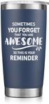 NOWWISH Inspirational Gift for Men - You're Awesome Coffee Cup Tumbler - Chirstmas, Birthday Gifts for Men Dad Father Husband Boyfriend Best Friend - Navy Blue 20oz